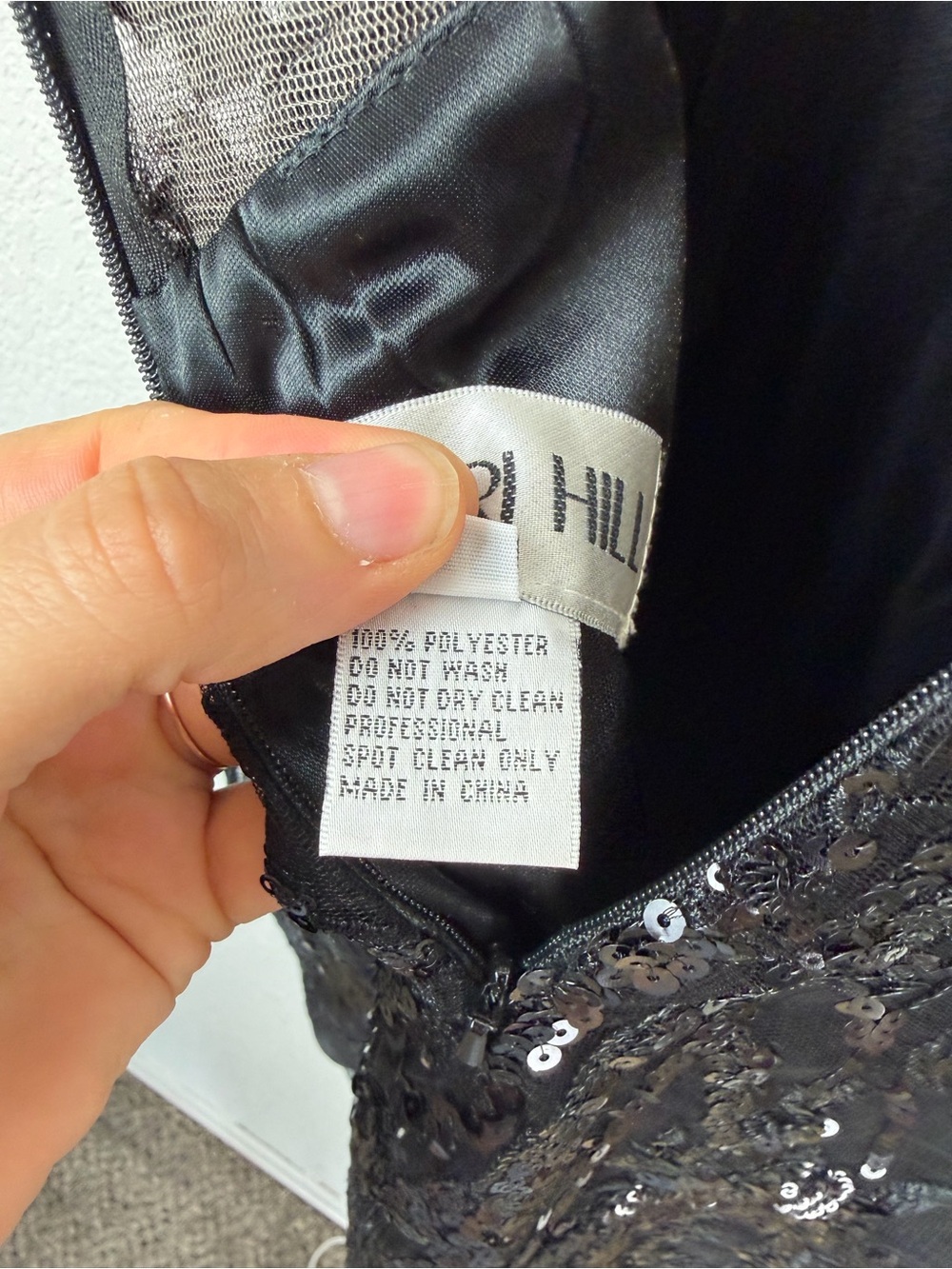 Sherri Hill Sequin Mini Corset Dress Black 4 - Picture 5 of 10